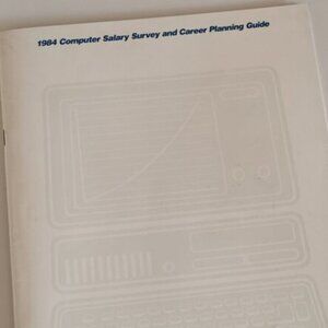 1984 Computer Salary Survey Career Planning Guide Book Vintage Computer Sciences